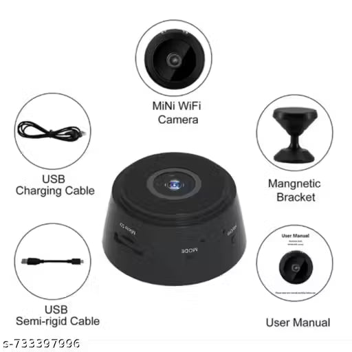 Portable Mini HD Security Camera with Motion Detection, Loop Recording & Micro SD Slot